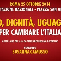 25 ottobre a Piazza San Giovanni, la lettera della Camusso agli iscritti